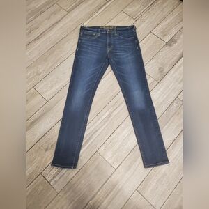 American Eagle cotton blend blue active flex super skinny jeans size 33 × 32